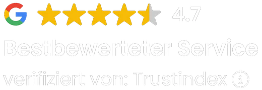 Google-Bewertung 4,7 von 5 Sternen, verifiziert von Trustindex